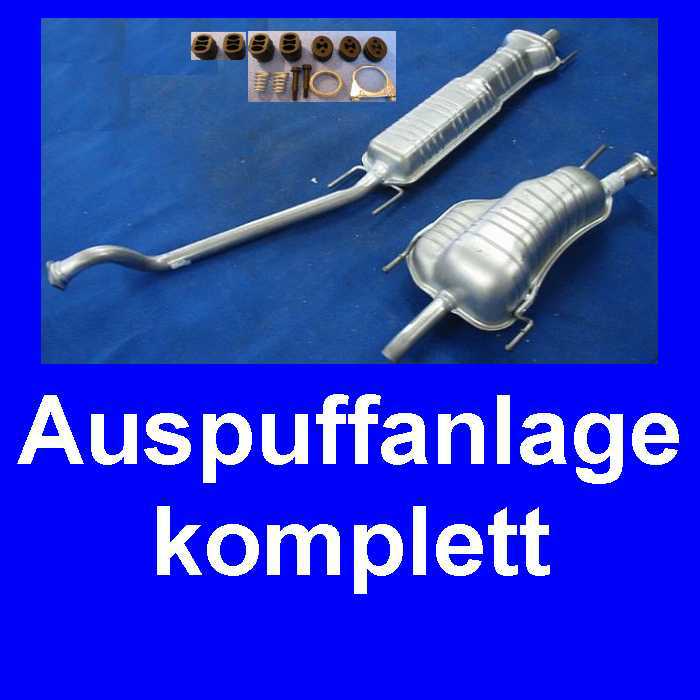 Auspuff Auspuffanlage OPEL ASTRA G CC 1,6 komplett