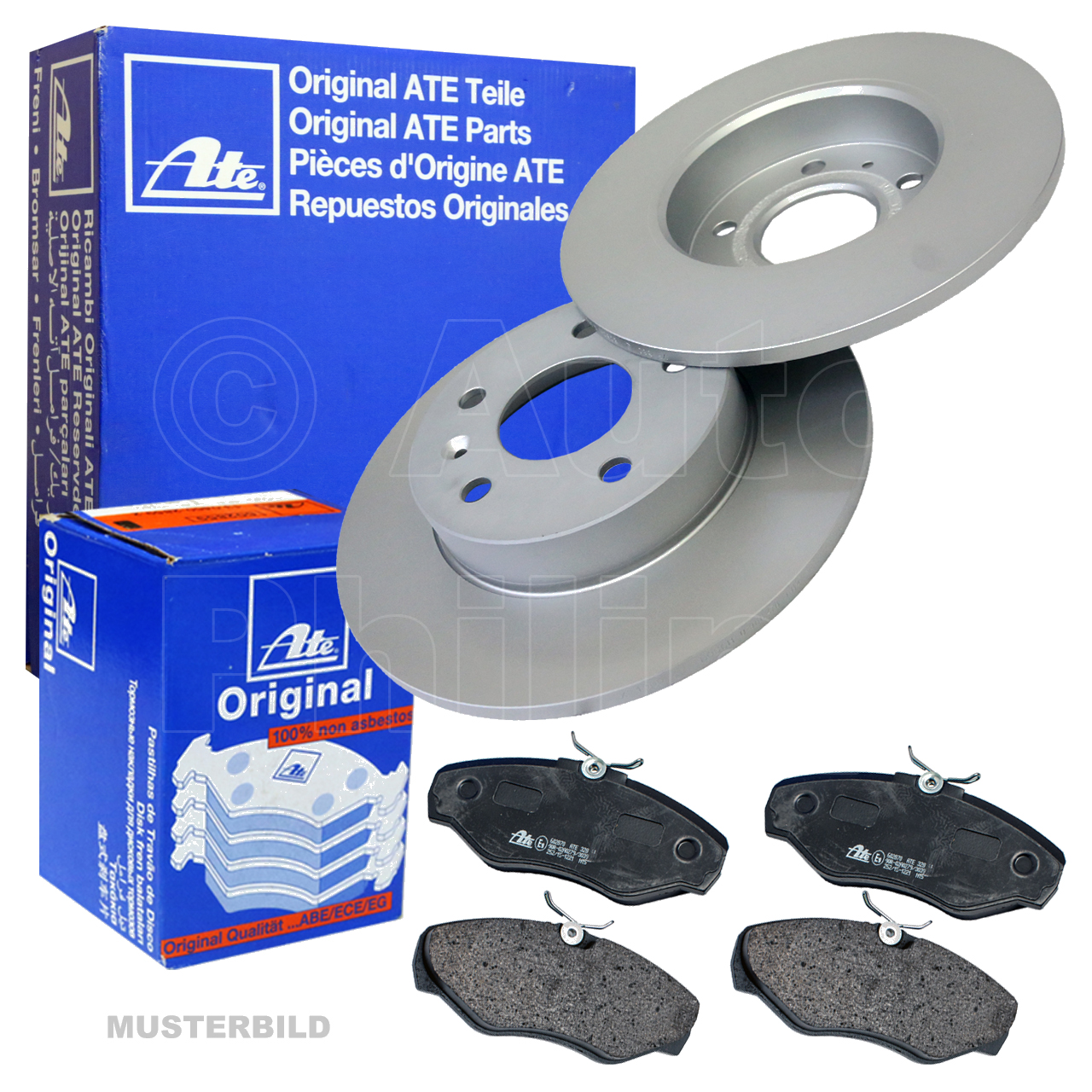 ATE Bremsbeläge Set Vorne für Ford Ka 2 ATE Bremsscheiben Ø240,5mm RU8 1.2